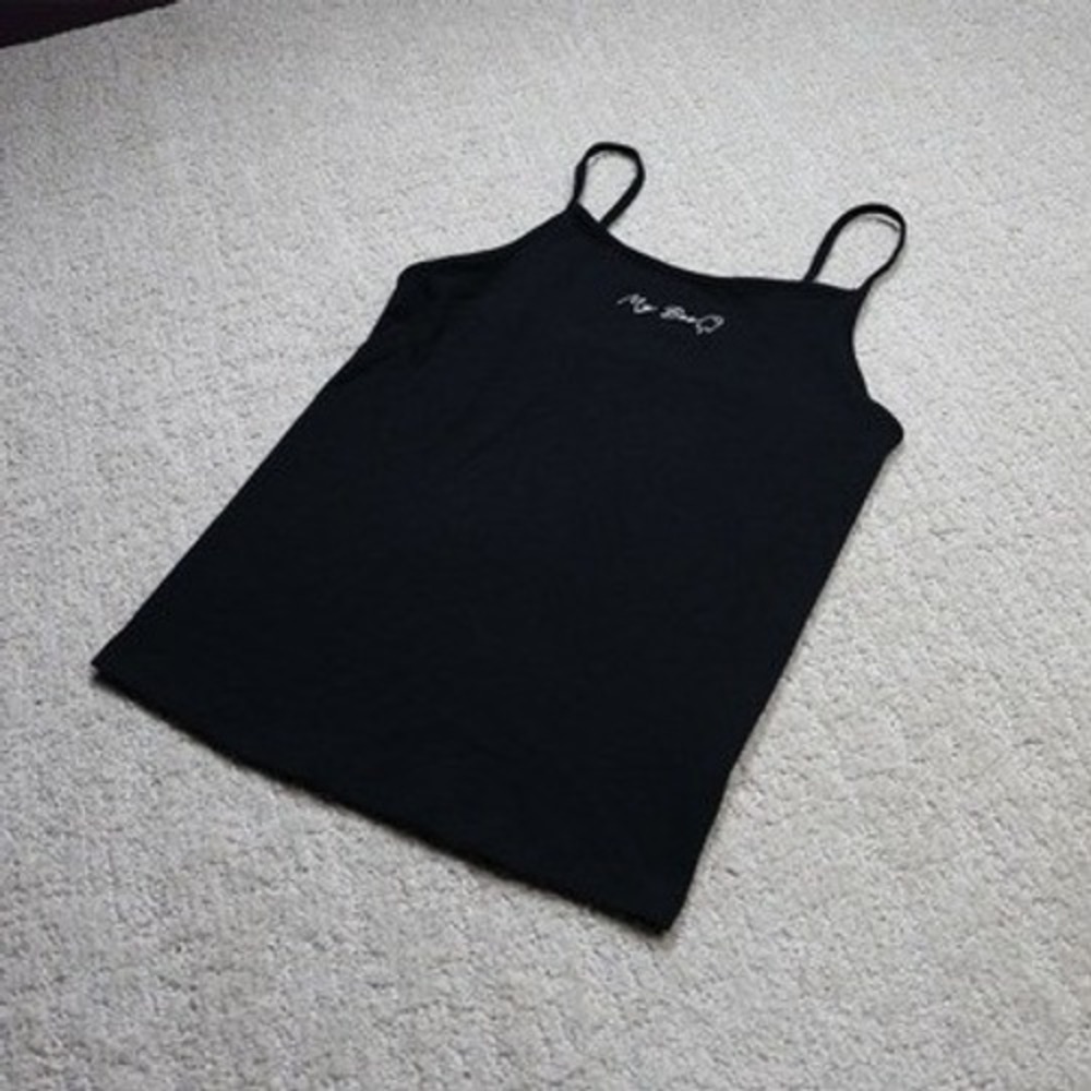Wild Fable Womens Black My Boo Ghost Graphic Cami Tank Top Small